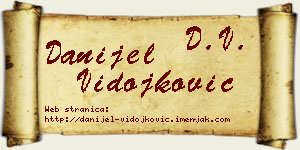 Danijel Vidojković vizit kartica